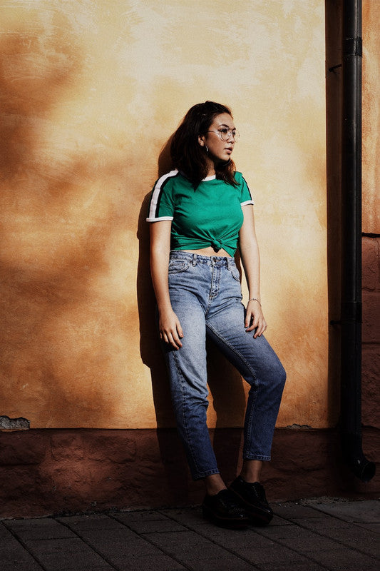 Yellow Cropped Blouse